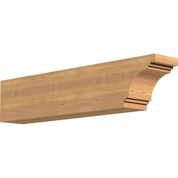 Ekena Millwork Pescadero Smooth Rafter Tail, Western Red Cedar, 5 1/2"W x 8"H x 36"L RFT06X08X36PEC00SWR - main